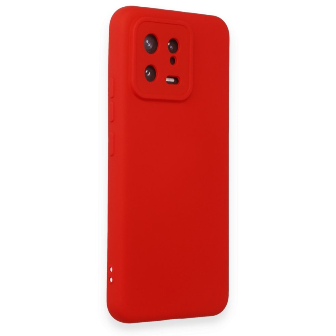  Xiaomi Mi 13 Kılıf Nano içi Kadife Silikon - Kırmızı