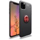 iPhone 11 Pro Kılıf Range Yüzüklü Silikon - Siyah-Kırmızı