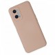 Oppo A96 Kılıf Nano içi Kadife Silikon - Pudra Oppo A96 Kılıf Nano içi Kadife Silikon - Pudra