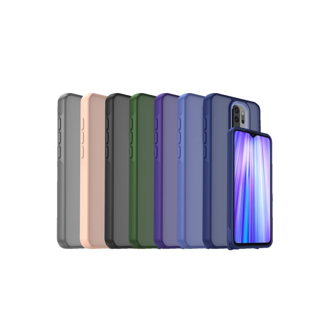  Xiaomi Redmi Note 8 Pro Kılıf Elegant Kapak - Pudra