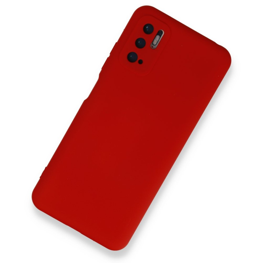  Xiaomi Poco M3 Pro Kılıf Nano içi Kadife Silikon - Kırmızı