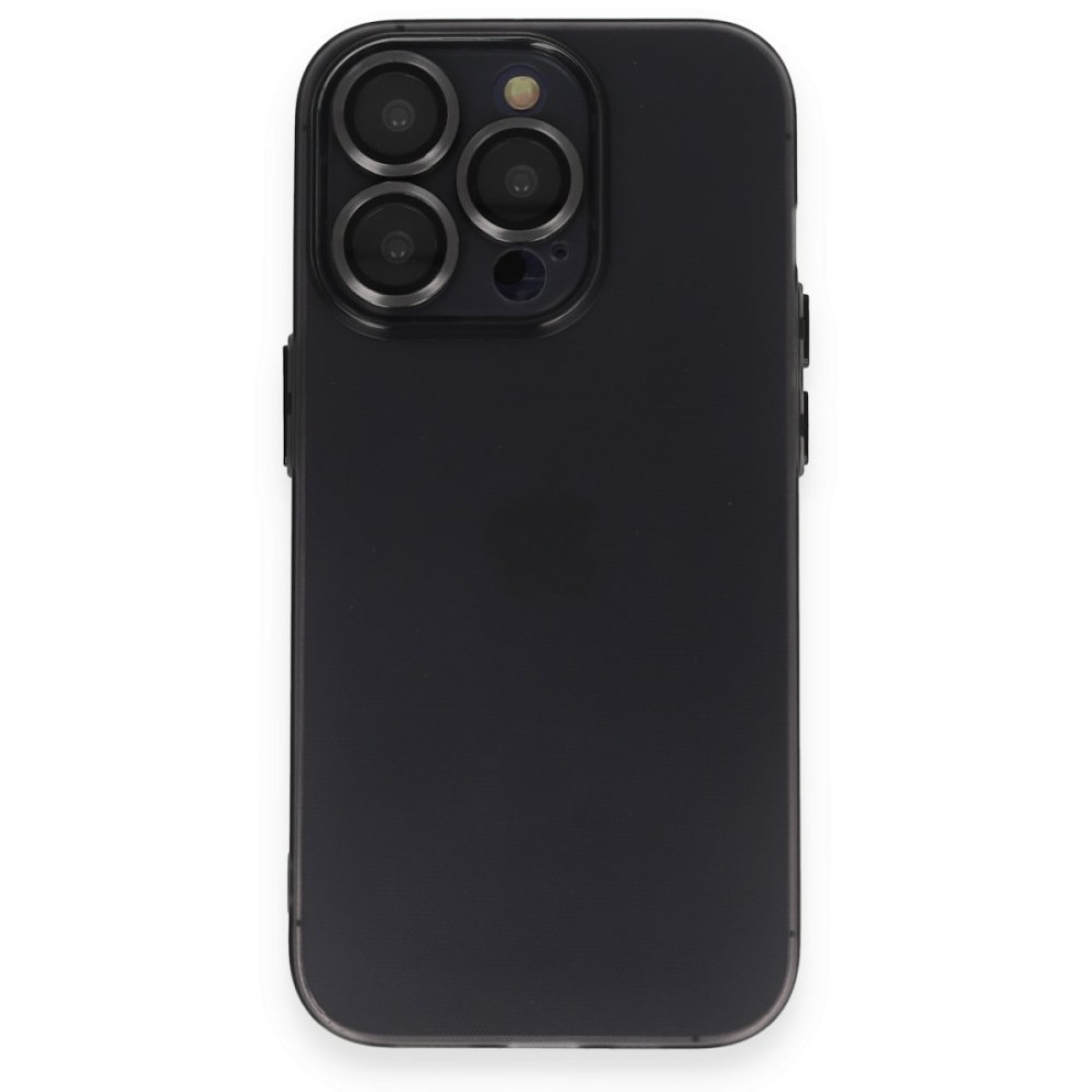  iPhone 14 Pro Kılıf Luko Lens Silikon - Siyah