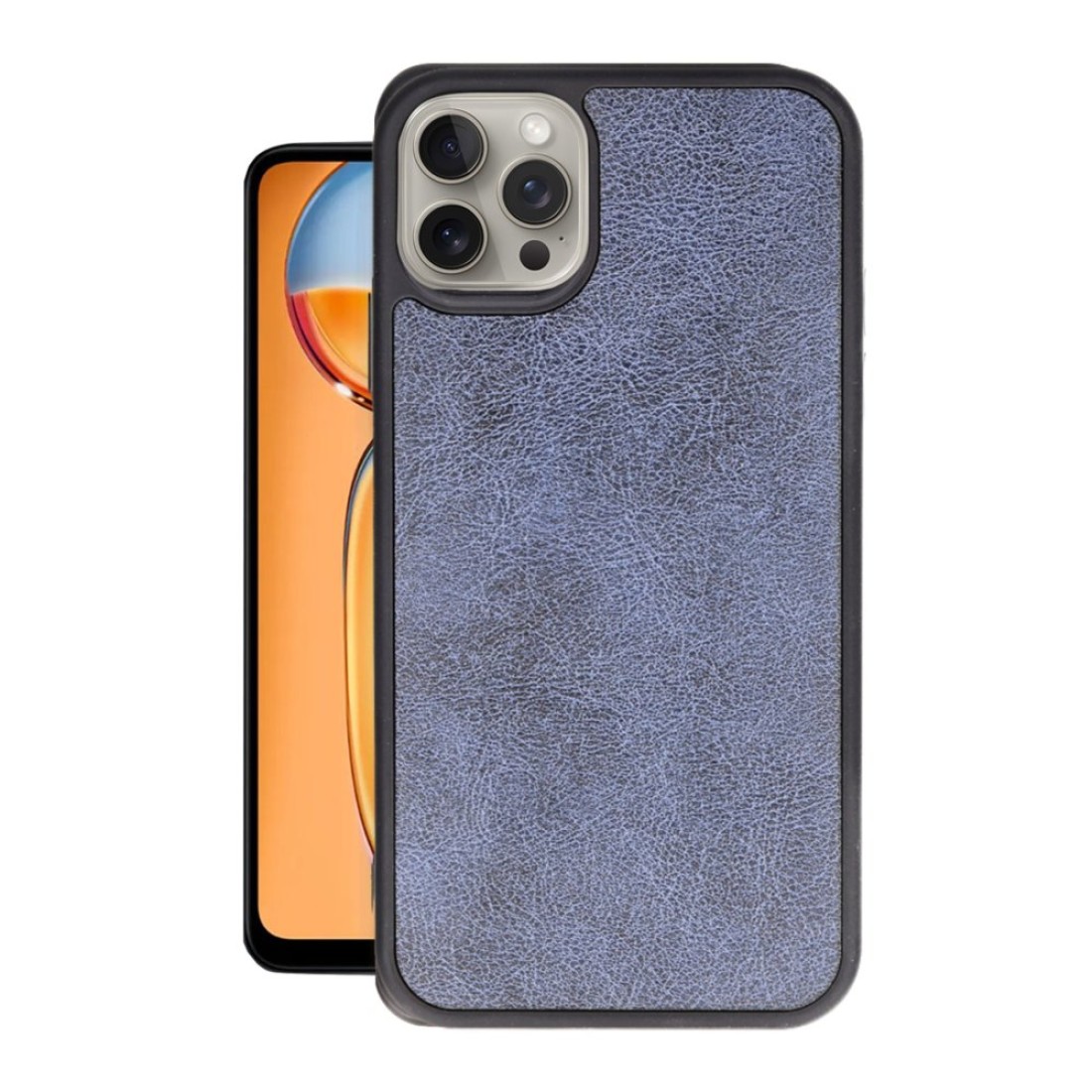  iPhone 15 Pro Max Kılıf Aras Deri Kapak - Lacivert