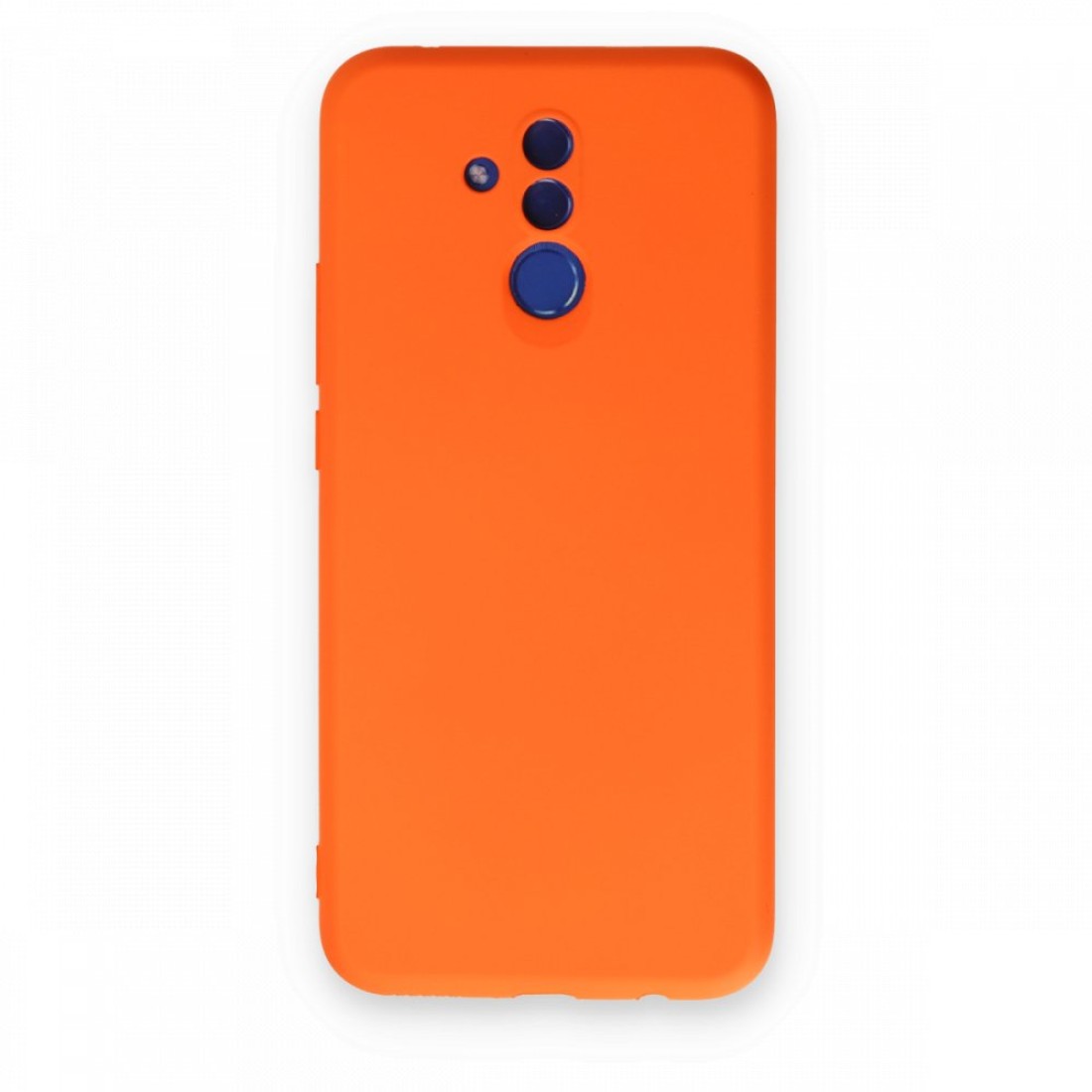  Huawei Mate 20 Lite Kılıf Nano içi Kadife Silikon - Turuncu