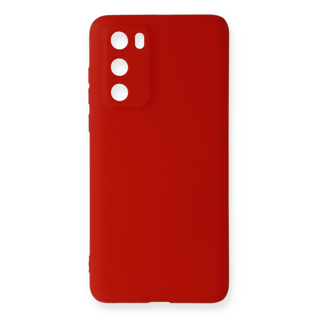  Huawei P40 Kılıf First Silikon - Kırmızı