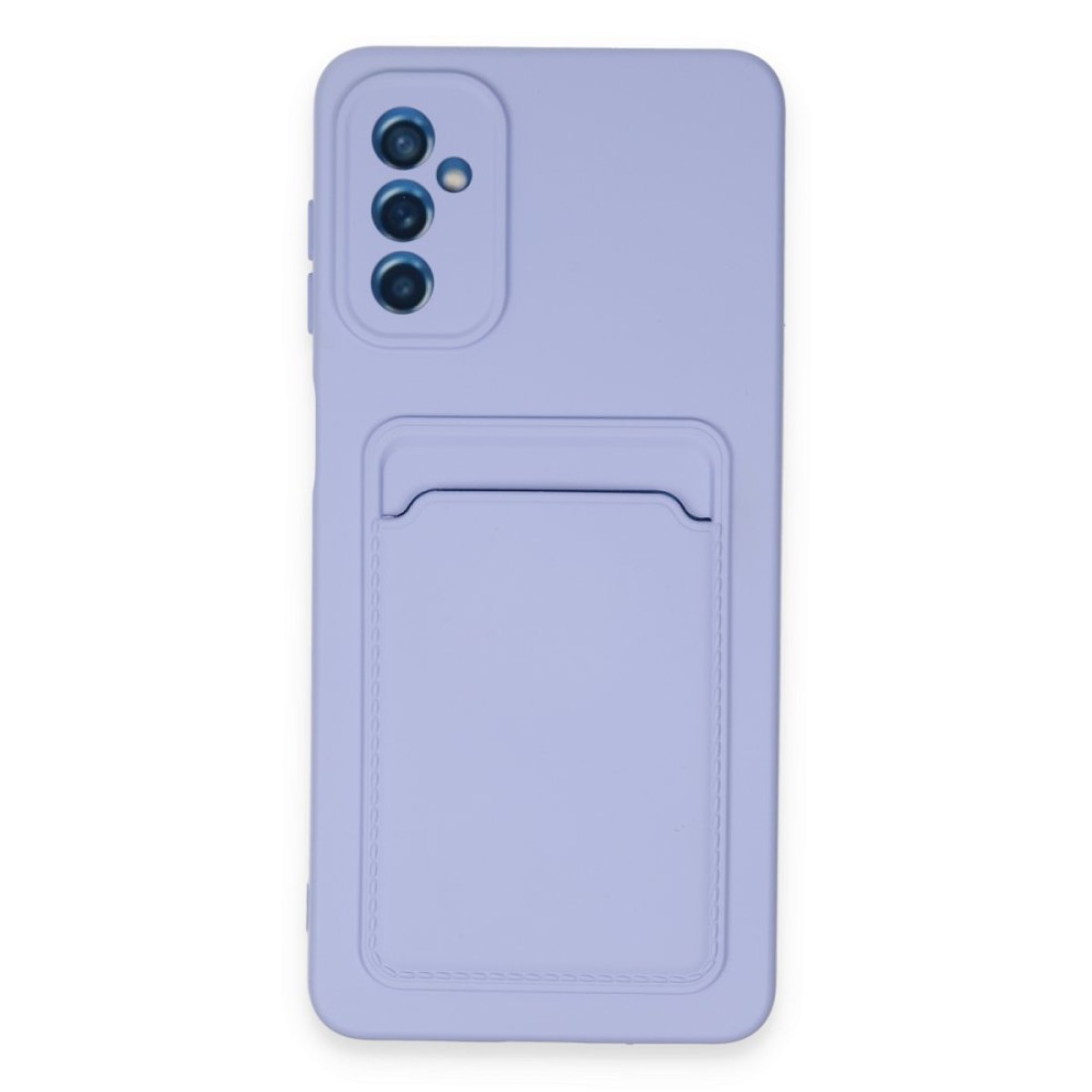  Samsung Galaxy A14 4G Kılıf Kelvin Kartvizitli Silikon - Lila