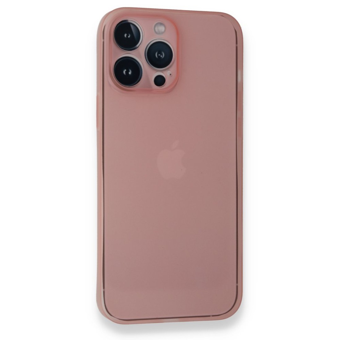 iPhone 13 Pro Max Kılıf PP Ultra İnce Kapak - Pembe iPhone 13 Pro Max Kılıf PP Ultra İnce Kapak - Pembe