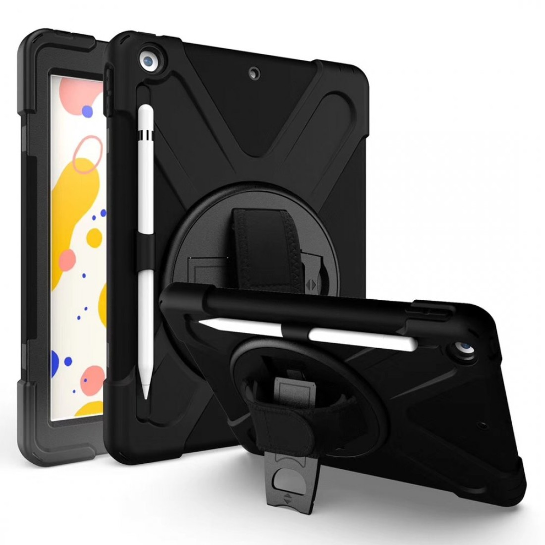  iPad 10.2 (7.nesil) Kılıf Amazing Tablet Kapak - Siyah