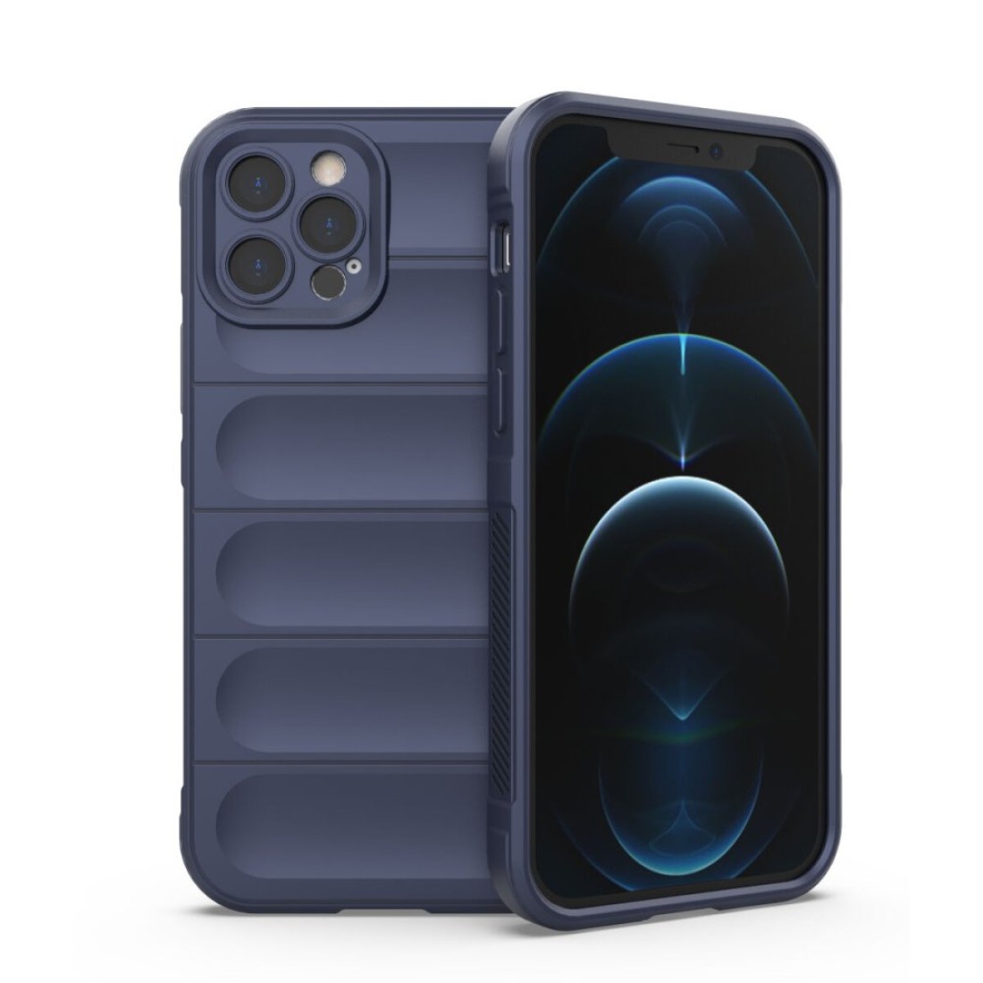  iPhone 12 Pro Kılıf Optimum Silikon - Lacivert