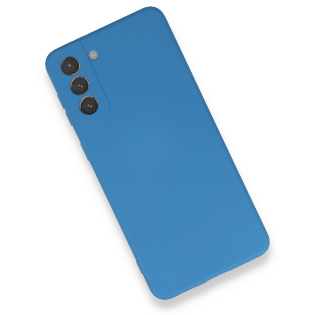 Samsung Galaxy S21 Plus Kılıf Nano içi Kadife Silikon - Mavi Samsung Galaxy S21 Plus Kılıf Nano içi Kadife Silikon - Mavi