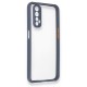 Realme 7 Kılıf Miami Şeffaf Silikon - Gri Realme 7 Kılıf Miami Şeffaf Silikon - Gri