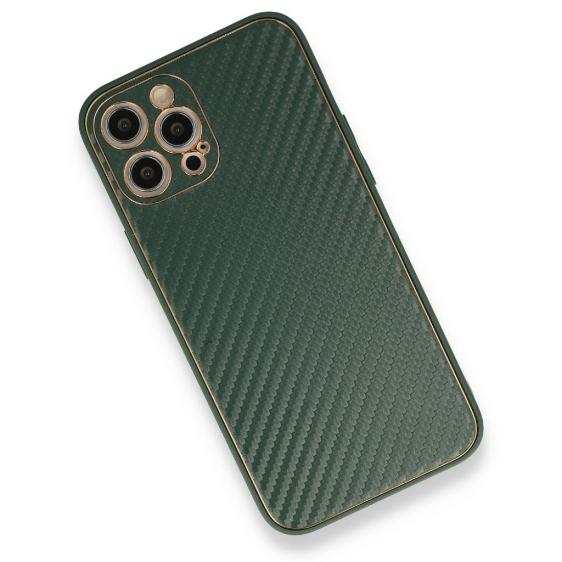  iPhone 12 Pro Kılıf Coco Karbon Silikon - Yeşil