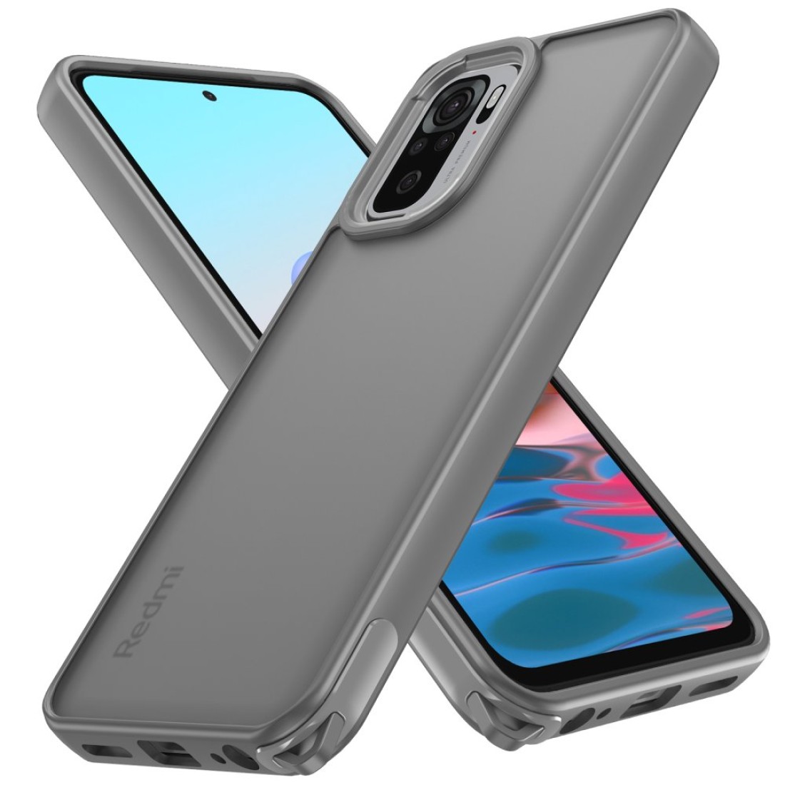  Xiaomi Redmi Note 10 Pro Kılıf Elegant Kapak - Titan Gri