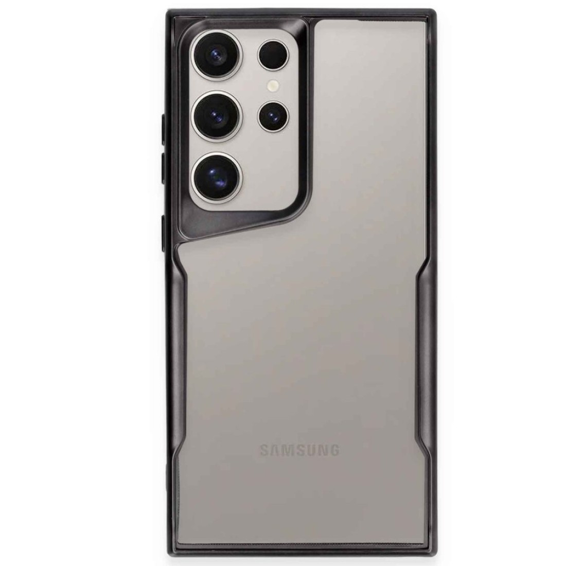  Samsung Galaxy S23 Ultra Kılıf Boyi Silikon Kapak - Siyah
