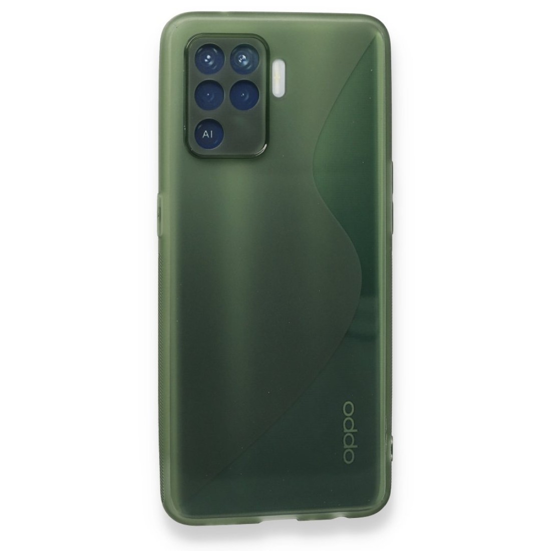 Oppo Reno 5 Lite Kılıf S Silikon - Yeşil