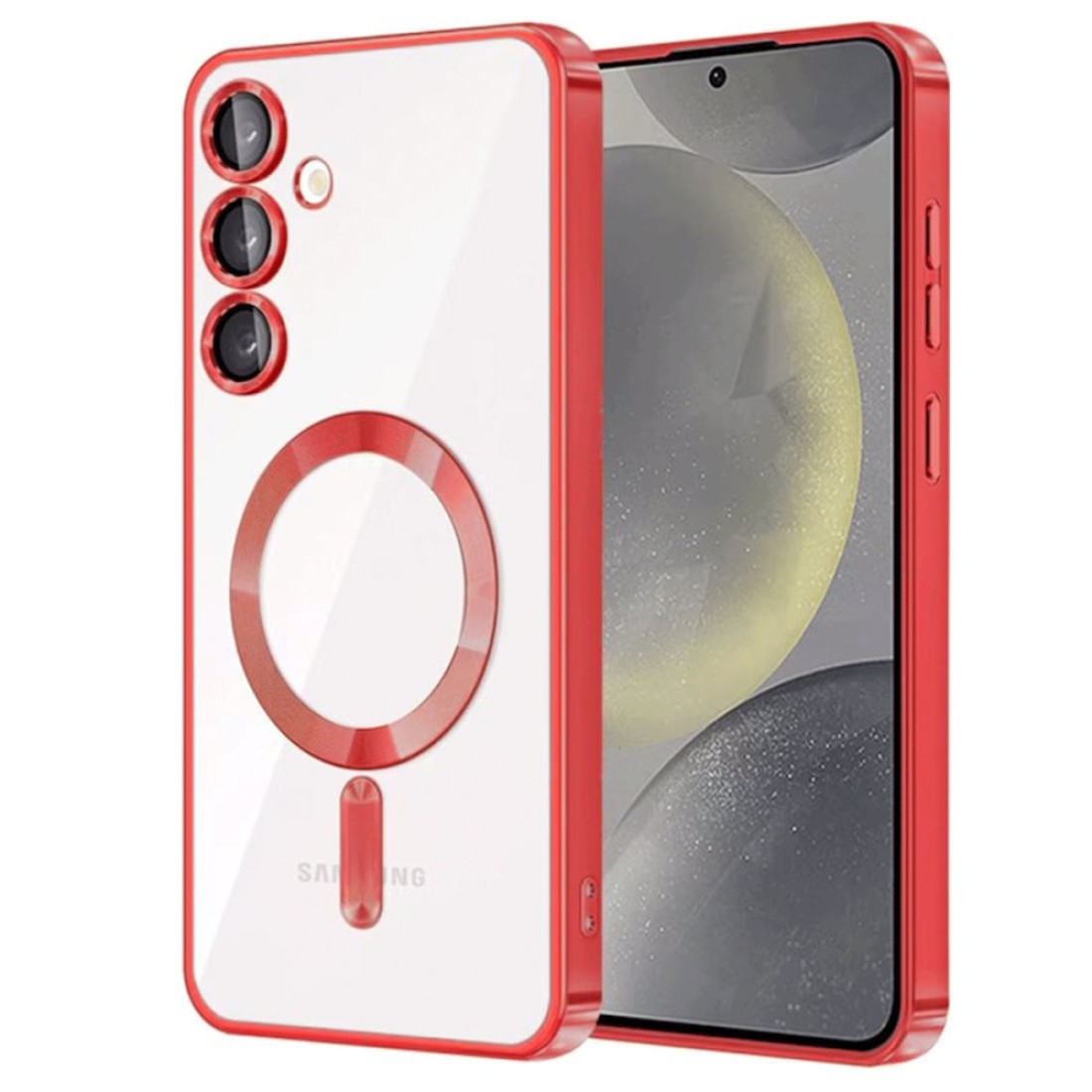  Samsung Galaxy S23 Kılıf Kross Magneticsafe Kapak - Kırmızı