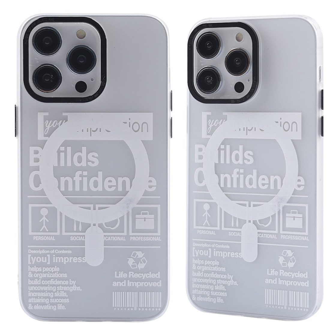  iPhone 14 Pro Kılıf Apollo Magneticsafe Desenli Kapak - Apollo Şeffaf - 4