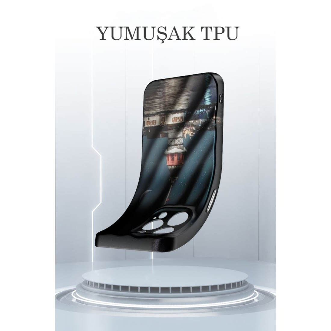  iPhone 15 Pro Max Kılıf Crew Desenli Kapak - Panda