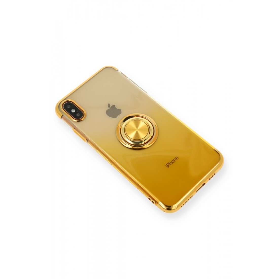  iPhone XS Max Kılıf Marvel Yüzüklü Silikon - Sarı