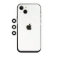  iPhone 13 Mini Shine Kamera Lens - Gümüş