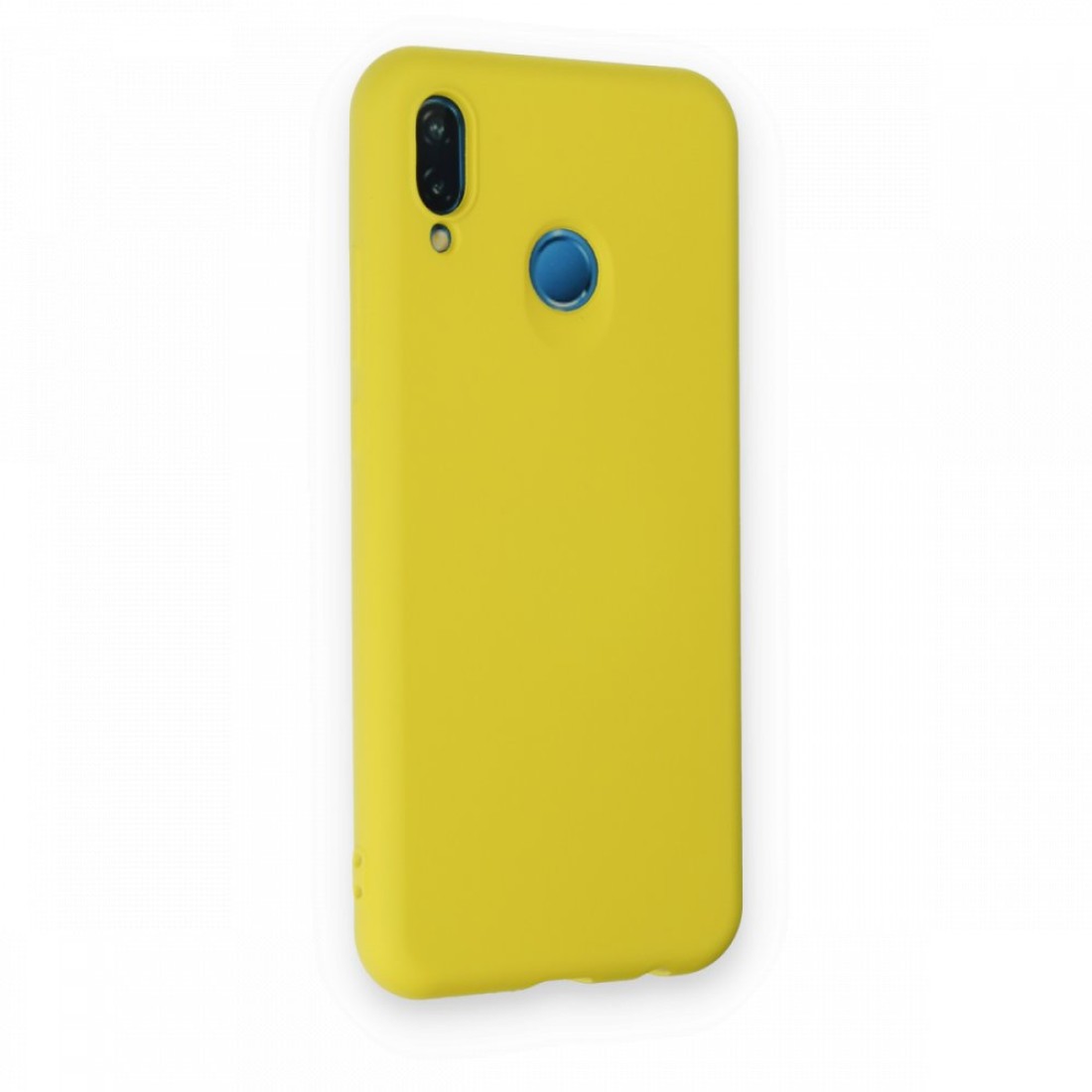 Huawei P20 Lite Kılıf Nano içi Kadife Silikon - Sarı Huawei P20 Lite Kılıf Nano içi Kadife Silikon - Sarı