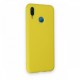 Huawei P20 Lite Kılıf Nano içi Kadife Silikon - Sarı Huawei P20 Lite Kılıf Nano içi Kadife Silikon - Sarı