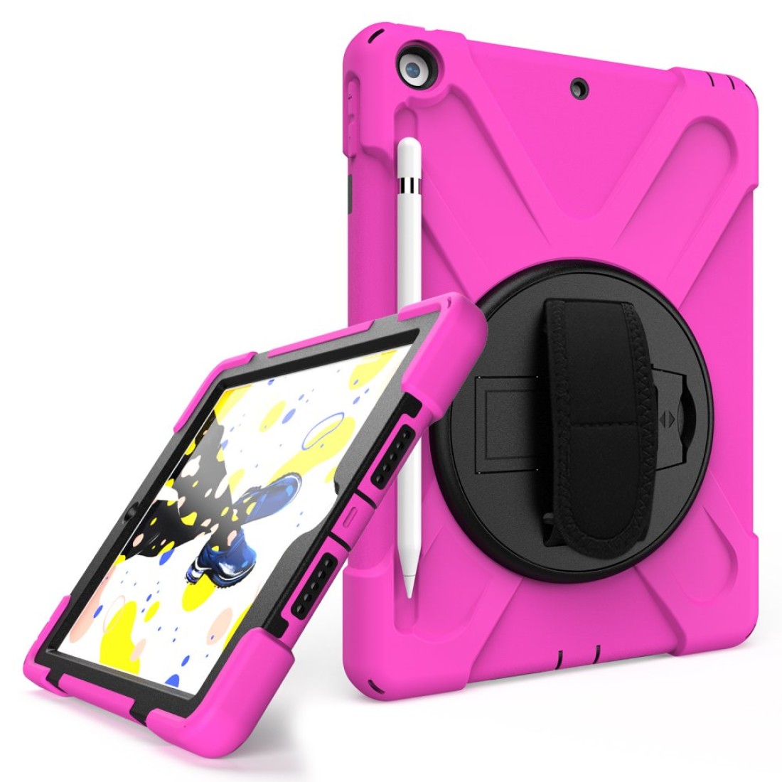  iPad 10.2 (7.nesil) Kılıf Amazing Tablet Kapak - Pembe