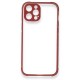  iPhone 12 Pro Kılıf Miami Şeffaf Silikon - Fuşya