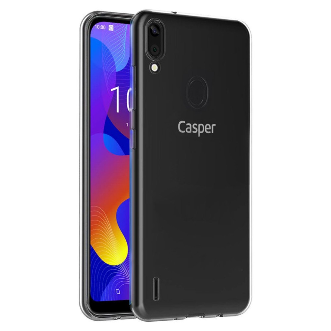  Casper Via E3 Kılıf Lüx Şeffaf Silikon - Şeffaf