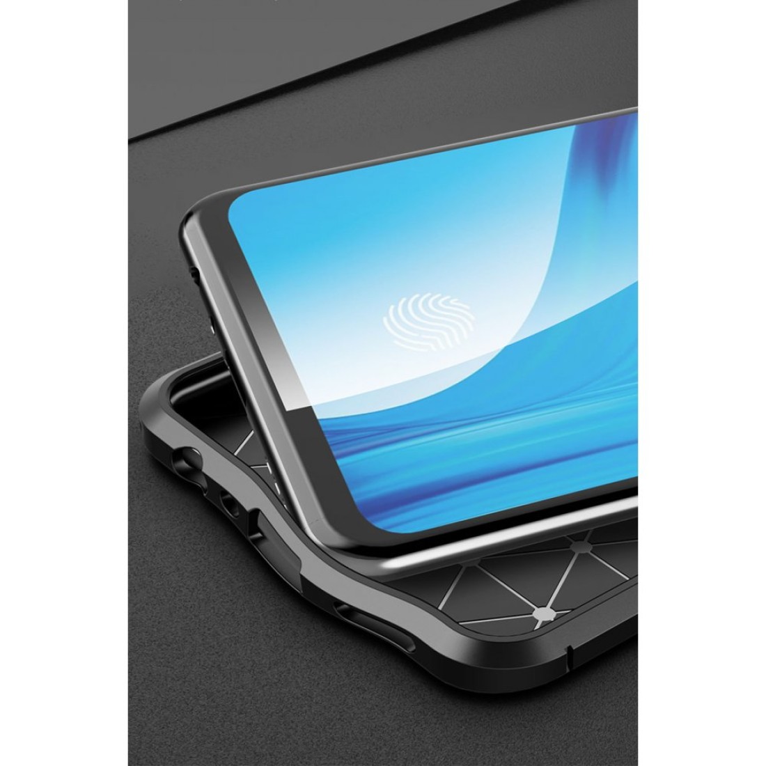 Oppo Reno 4 Lite Kılıf Auto Focus Kapak - Kırmızı Oppo Reno 4 Lite Kılıf Auto Focus Kapak - Kırmızı