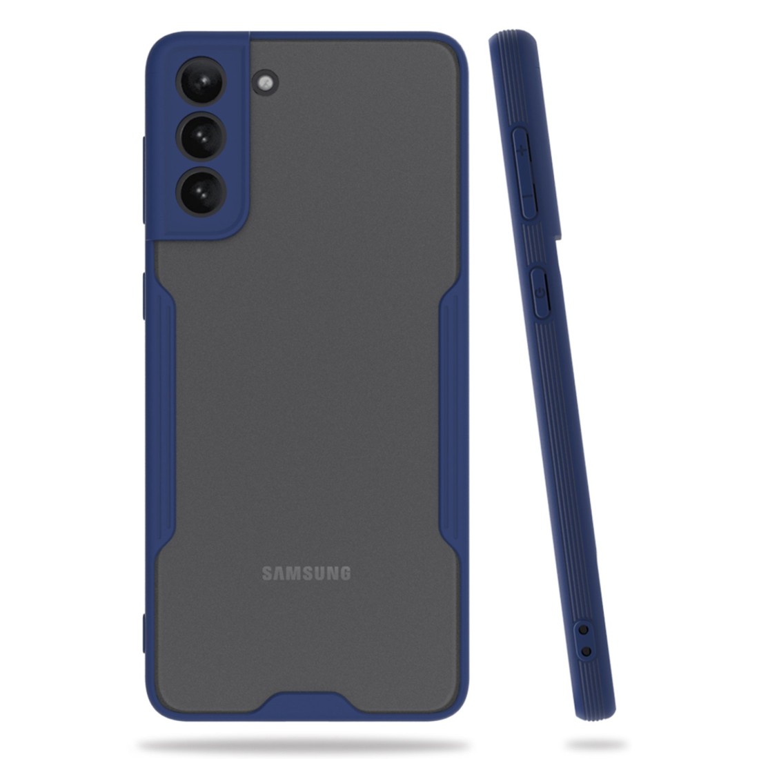  Samsung Galaxy S21 Plus Kılıf Platin Silikon - Lacivert