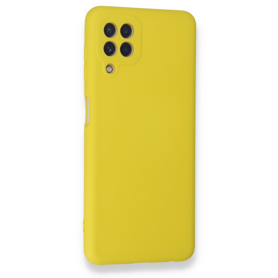 Samsung Galaxy M32 Kılıf Nano içi Kadife Silikon - Sarı