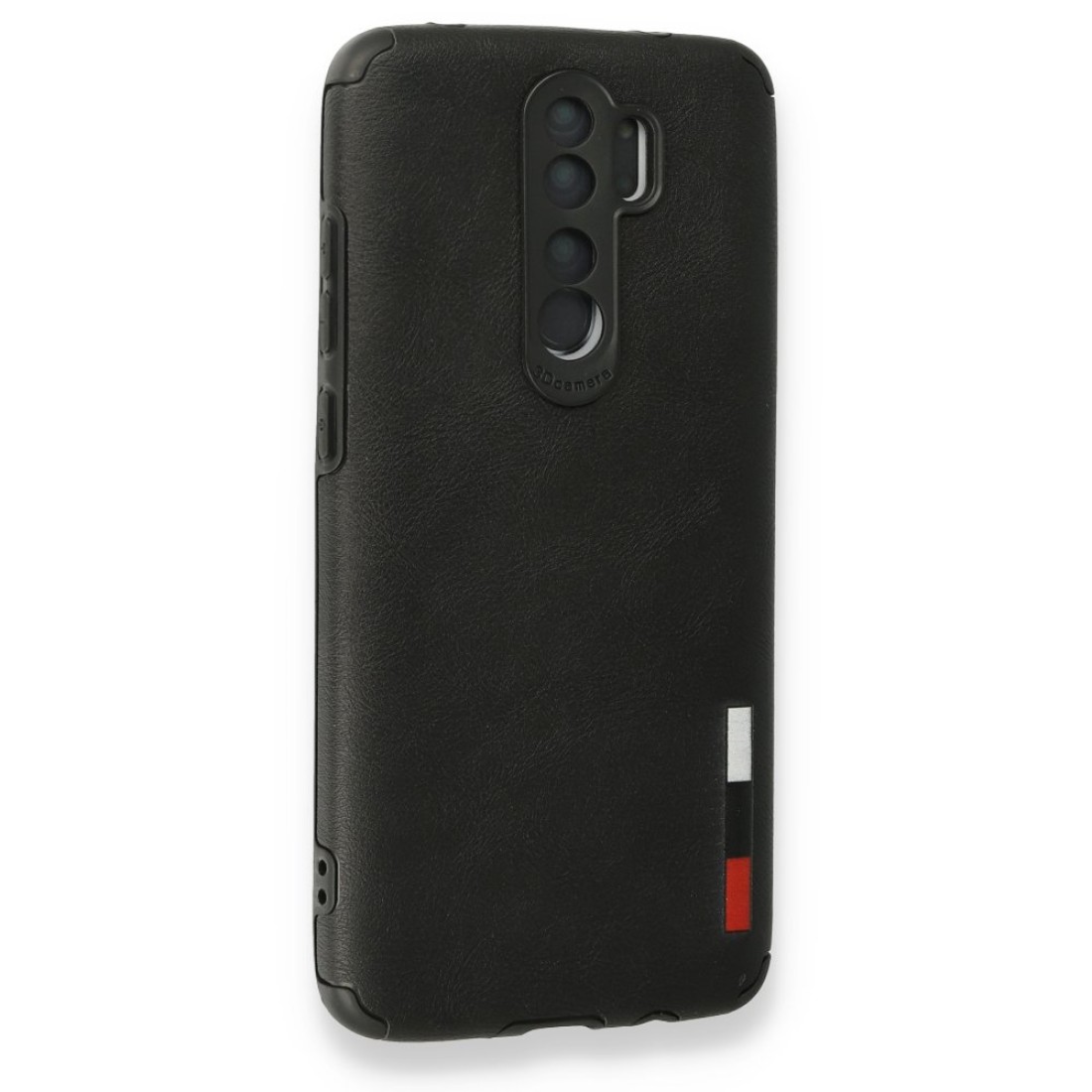 Xiaomi Redmi Note 8 Pro Kılıf Loop Deri Silikon - Siyah Xiaomi Redmi Note 8 Pro Kılıf Loop Deri Silikon - Siyah