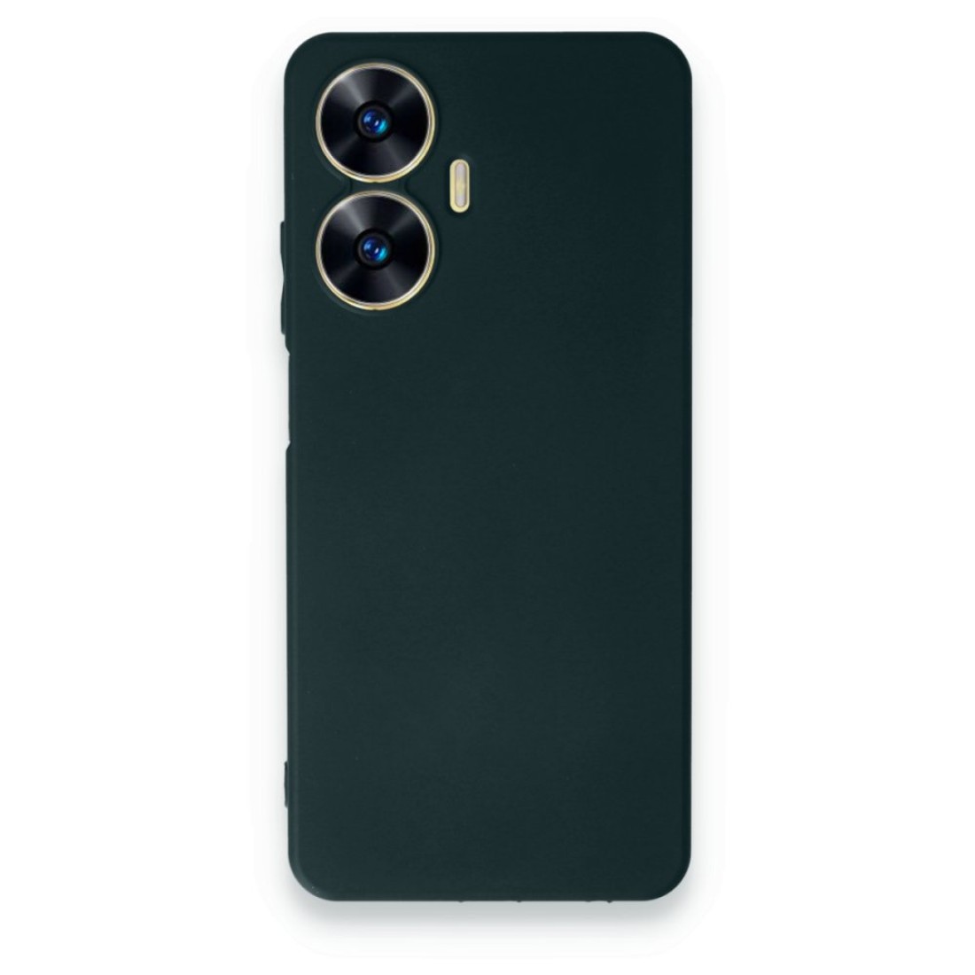  Realme C55 Kılıf First Silikon - Koyu Yeşil