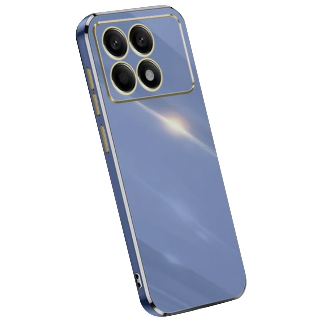 Xiaomi Poco X6 Pro Kılıf Volet Silikon - Mavi Xiaomi Poco X6 Pro Kılıf Volet Silikon - Mavi