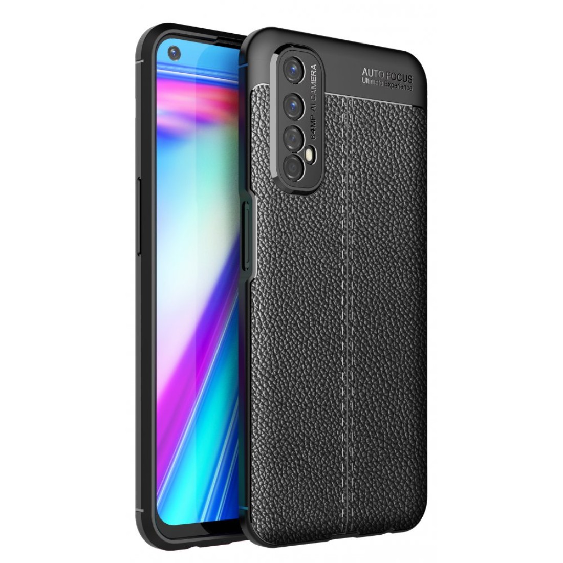  Realme 7 Kılıf Auto Focus Kapak - Siyah