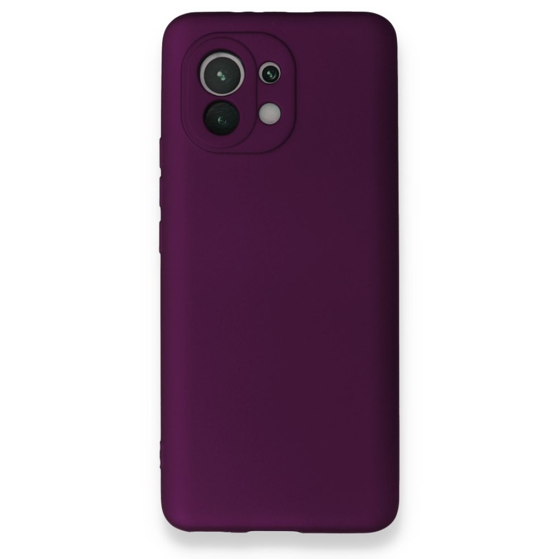  Xiaomi Mi 11 Kılıf First Silikon - Mürdüm