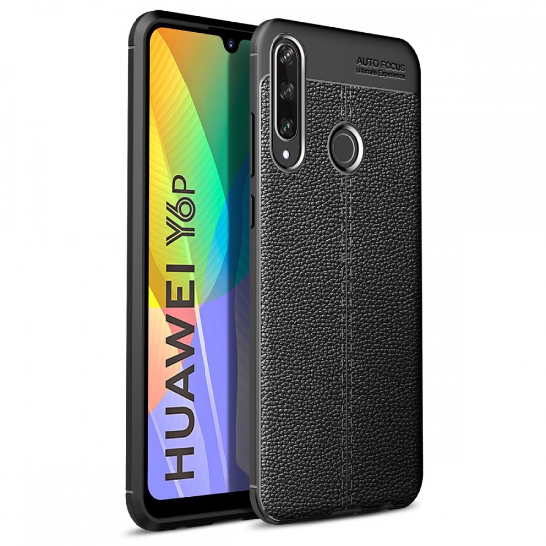  Huawei Y6P Kılıf Auto Focus Kapak - Siyah