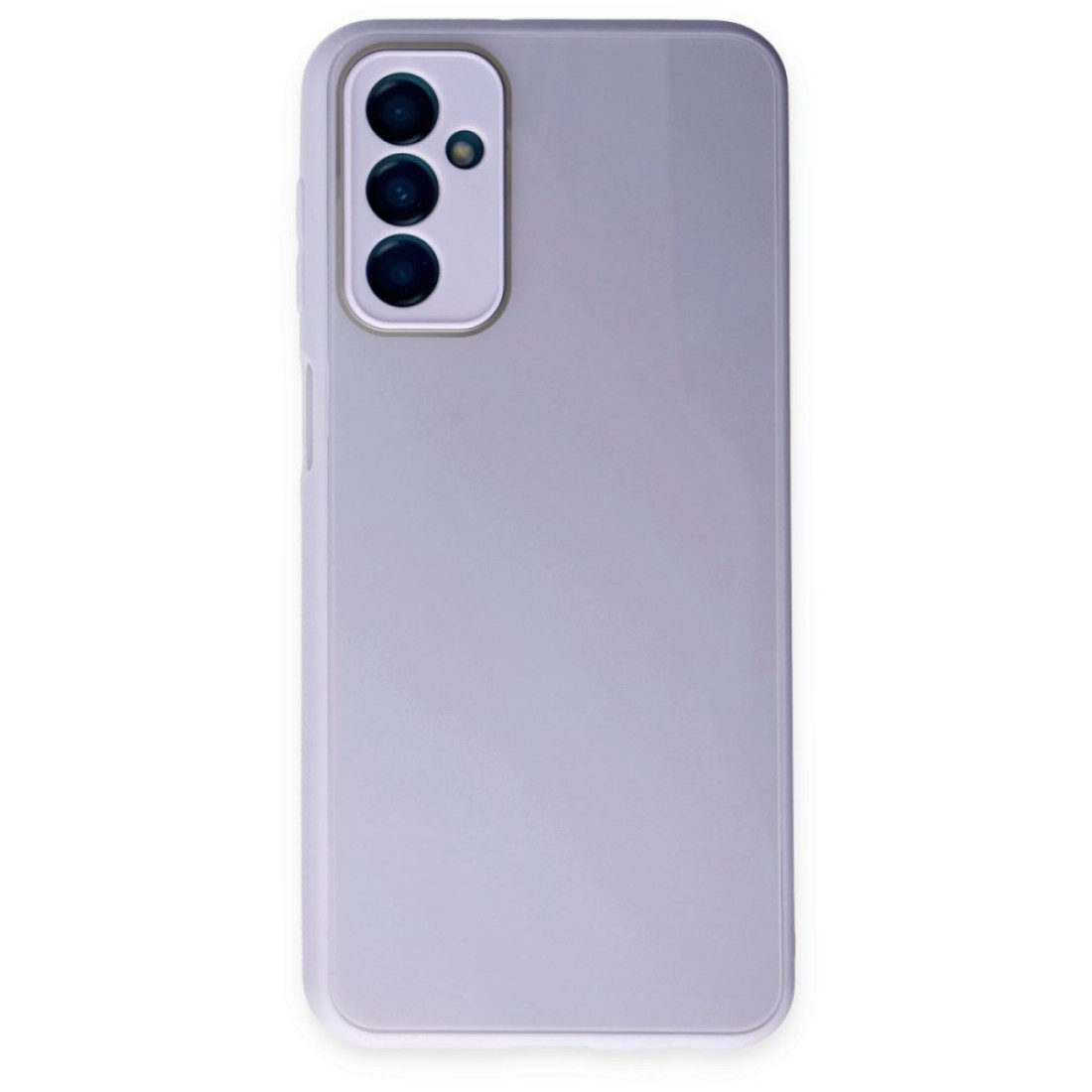  Samsung Galaxy M13 Kılıf Glass Kapak - Lila