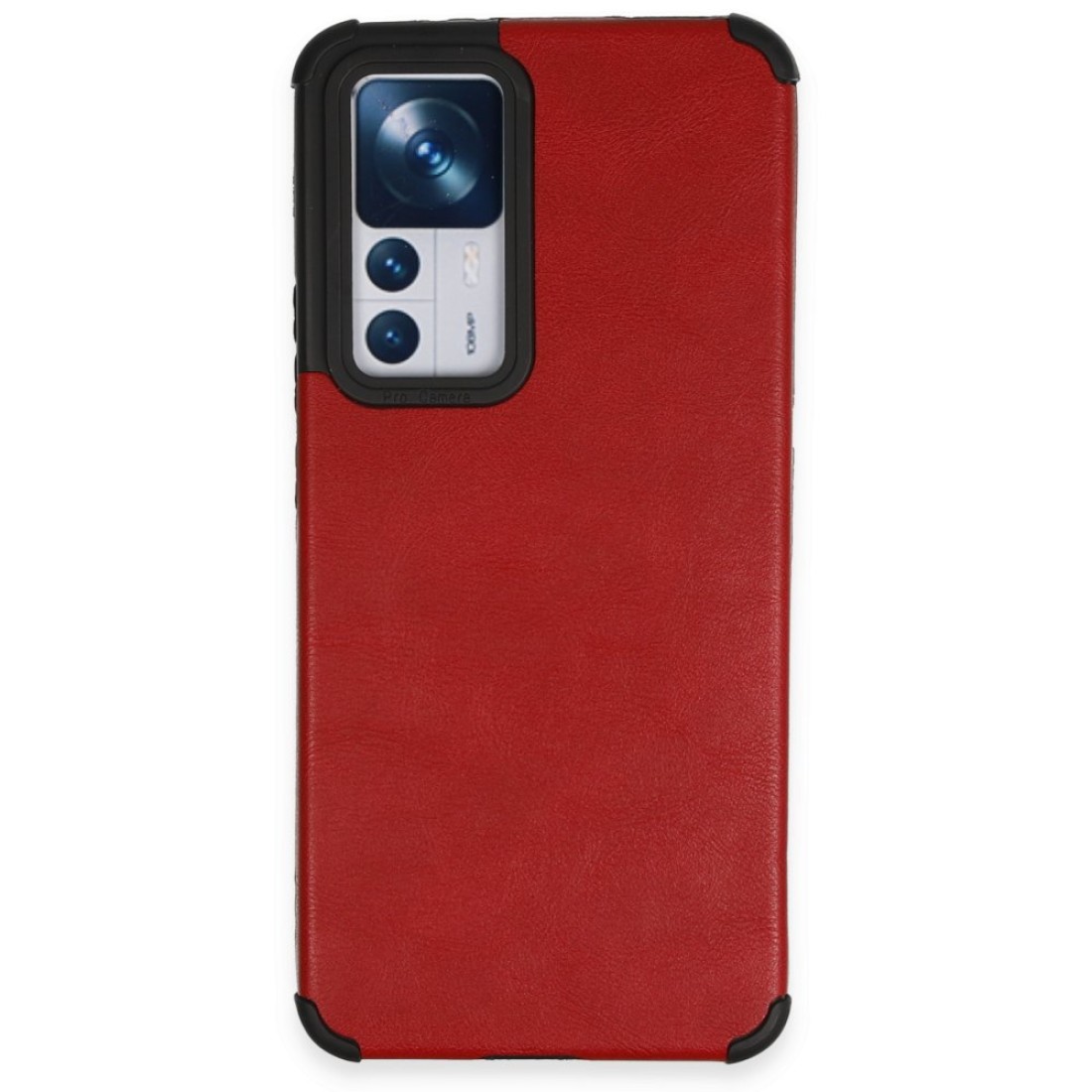  Xiaomi Mi 12T Pro Kılıf Loop Deri Silikon - Kırmızı