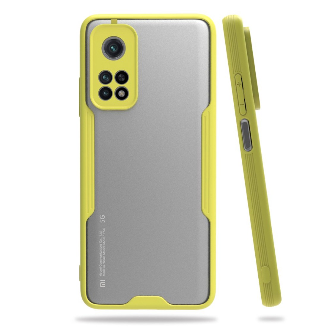  Xiaomi Mi 10T Pro Kılıf Platin Silikon - Sarı