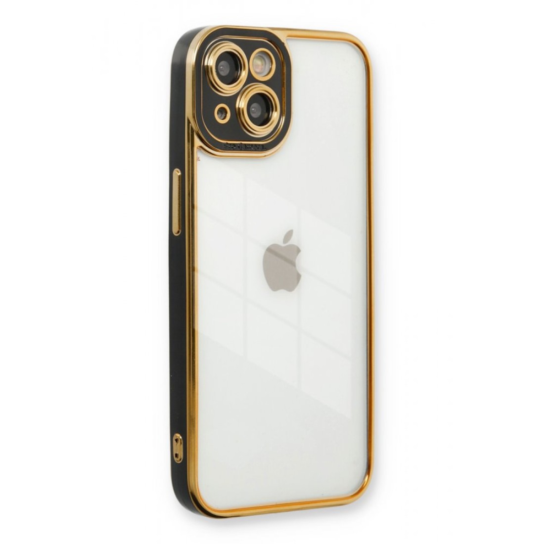  iPhone 13 Kılıf Liva Lens Silikon - Siyah