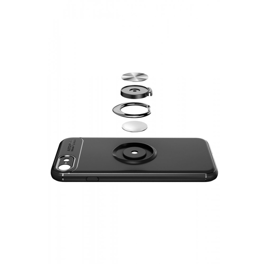 iPhone 7 Kılıf Range Yüzüklü Silikon - Kırmızı iPhone 7 Kılıf Range Yüzüklü Silikon - Kırmızı