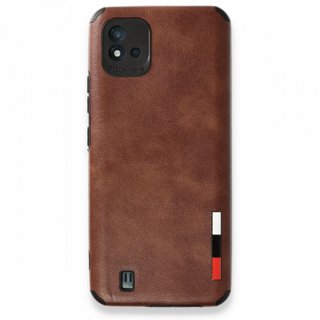  Realme C11 2021 Kılıf Loop Deri Silikon - Kahverengi