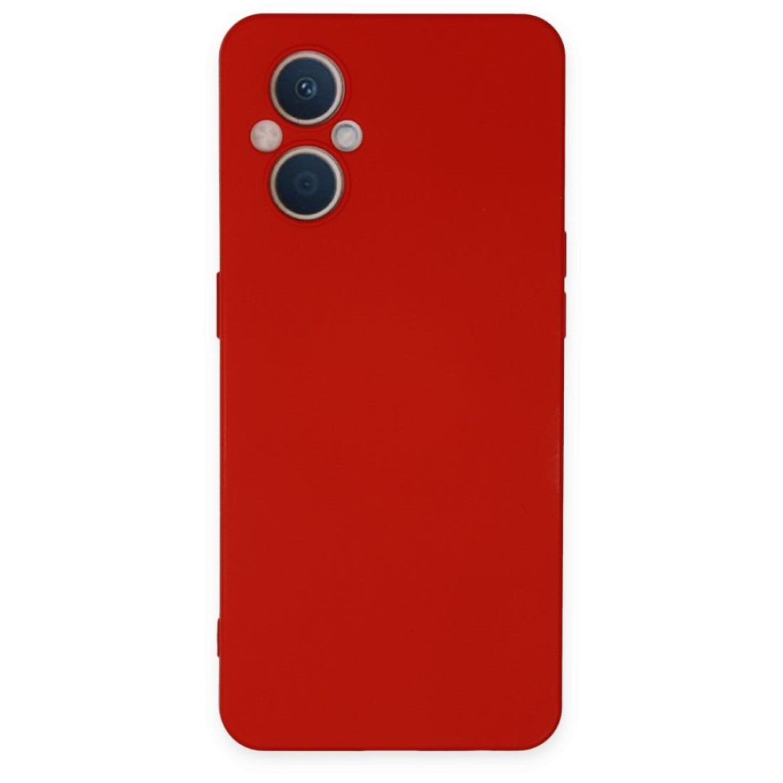  Oppo Reno 8 Lite Kılıf Nano içi Kadife Silikon - Kırmızı
