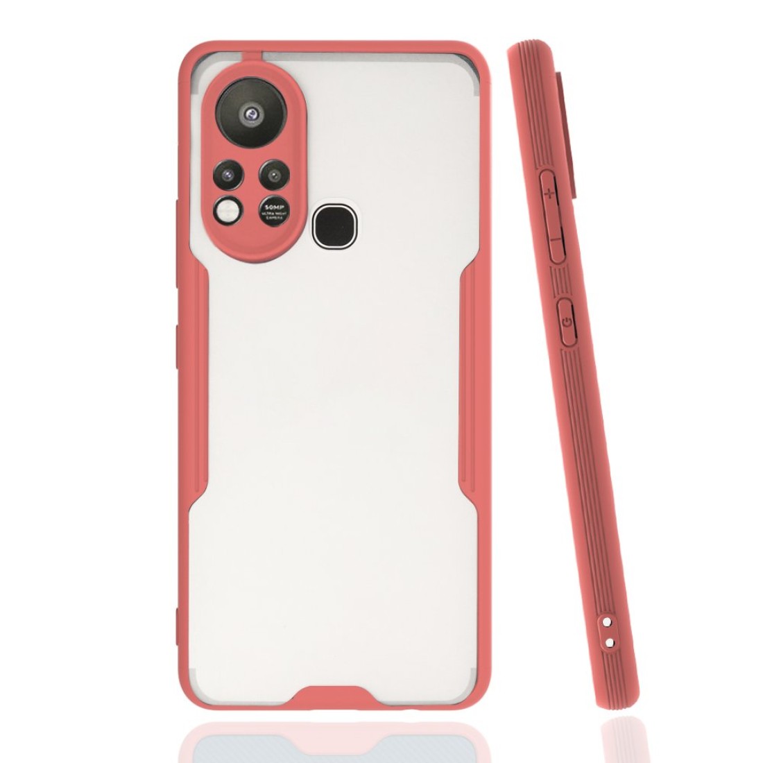  İnfinix Hot 11s Kılıf Platin Silikon - Pembe
