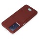  Xiaomi Redmi Note 12S Kılıf Kelvin Kartvizitli Silikon - Bordo