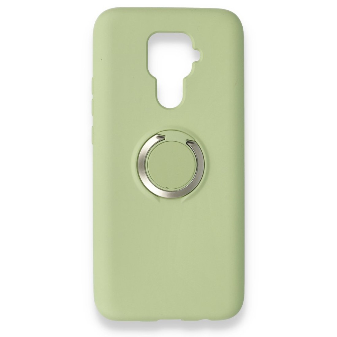 Huawei Mate 30 Lite Kılıf Viktor Yüzüklü Silikon - Yeşil