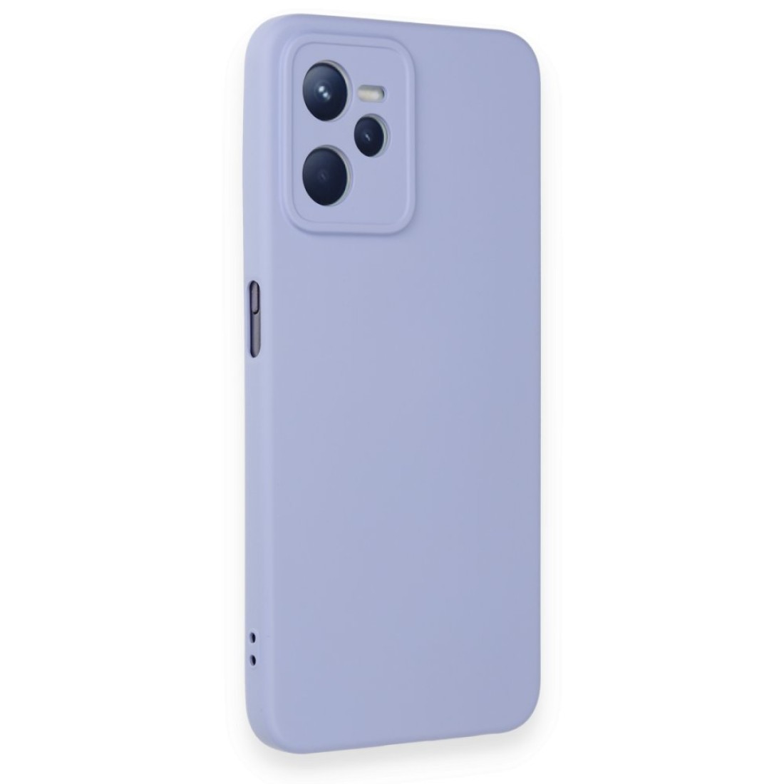  Realme C35 Kılıf Nano içi Kadife Silikon - Lila
