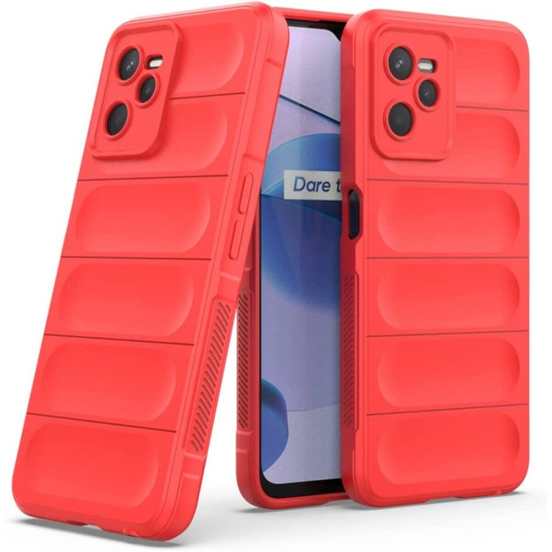 Realme C35 Kılıf Optimum Silikon - Kırmızı Realme C35 Kılıf Optimum Silikon - Kırmızı